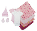 Wesentliches Neugeborenen-Mädchen-Strampler-Set, 8-teilig