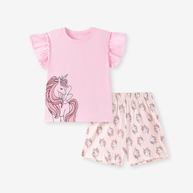 Children's Clothing  Cartoon Kids Outfits Cute Girls' Sets