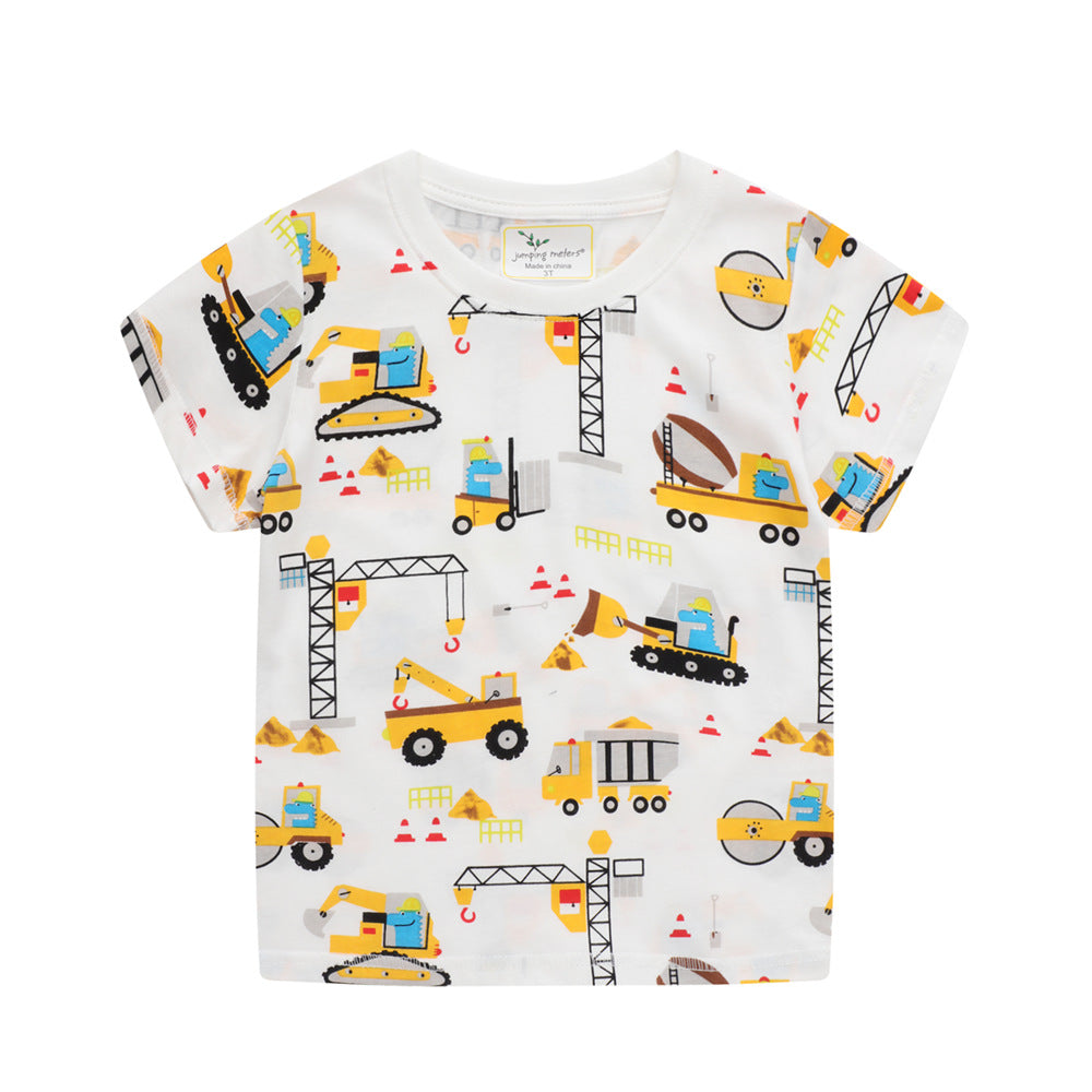 Children's Short Sleeve T-Shirt Cotton Boys Summer Clothing Kids Summer Wear Boy's Top Children's T-Shirt Distribution