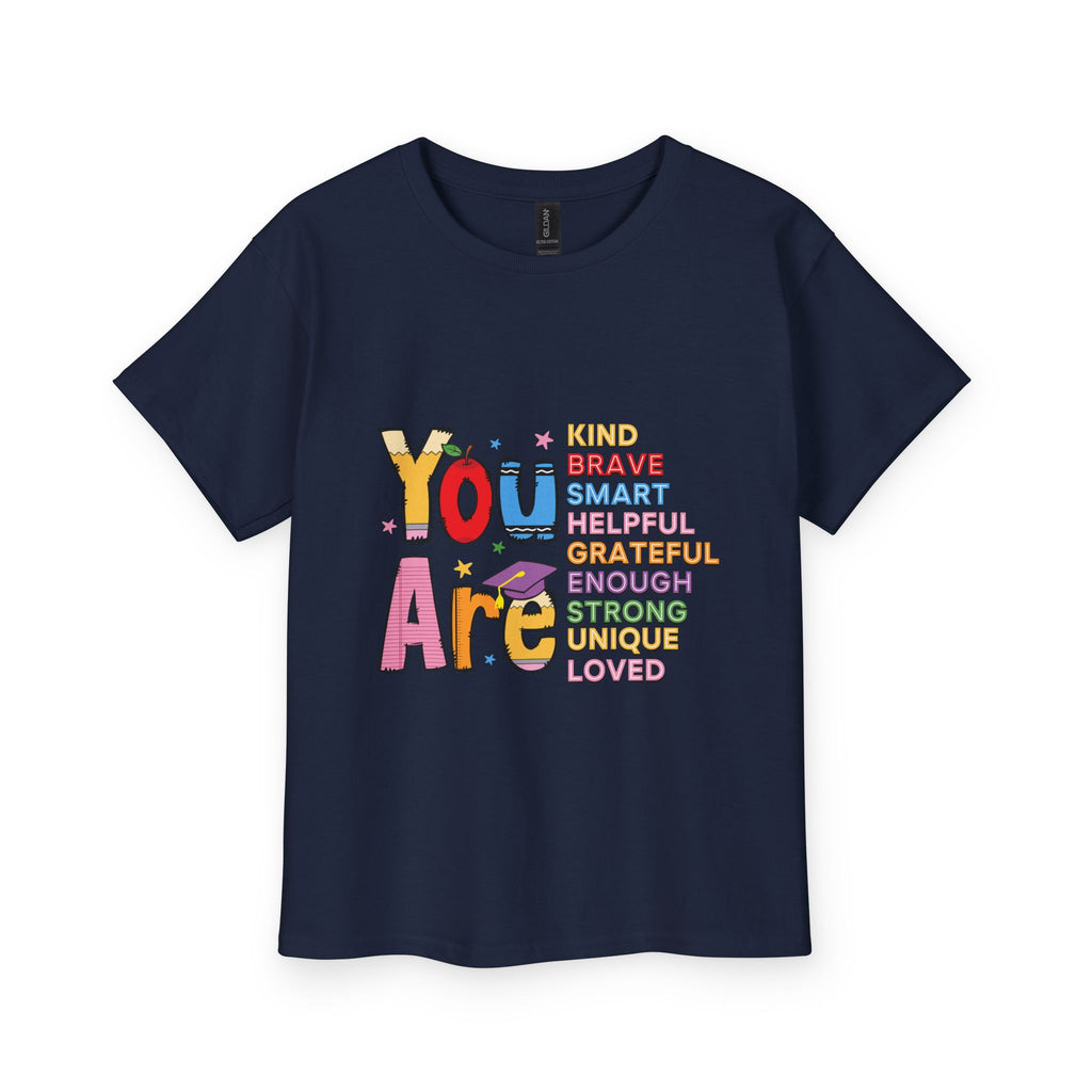 Youth Tee — "You Are" Positive Affirmation Kids T-Shirt