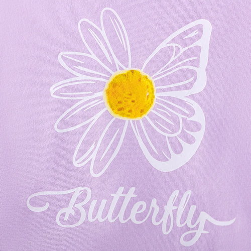 Cute Summer Short Sleeve Girls' Outfit Set, Stylish Kids Clothing