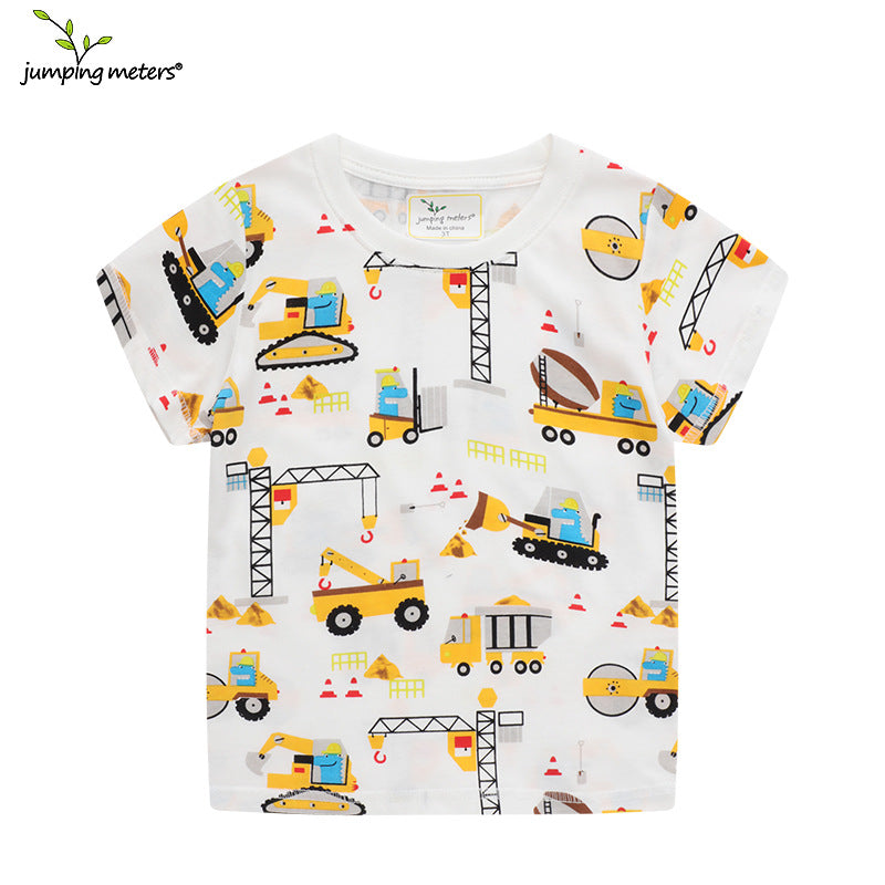 Children's Short Sleeve T-Shirt Cotton Boys Summer Clothing Kids Summer Wear Boy's Top Children's T-Shirt Distribution
