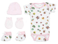 Newborn Baby Girls 4 Pc Layette Baby Shower Gift