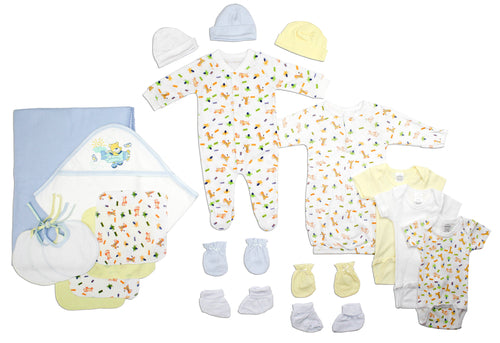 Neugeborene Baby Jungen 21-teiliges Erstausstattungsset Babyparty-Geschenk