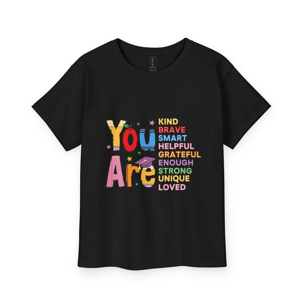 Youth Tee — "You Are" Positive Affirmation Kids T-Shirt