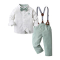 Children's Spring and Autumn Overalls Set, Boy's British Gentleman Formal Wear, Kids Outfit, Boys Clothing Set