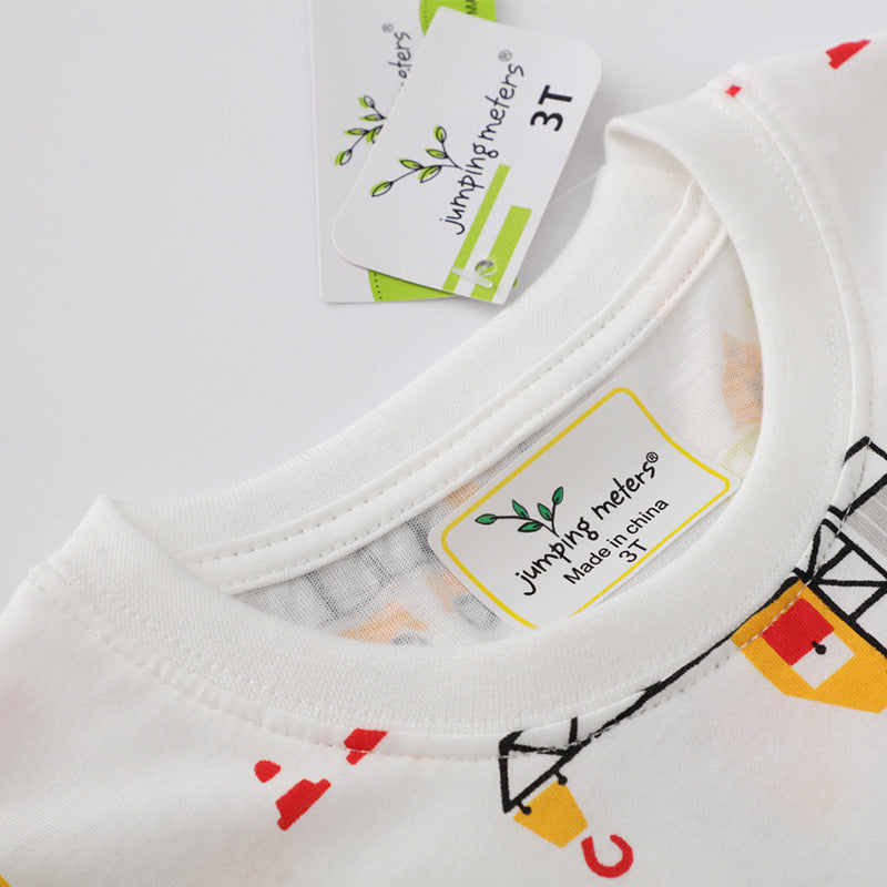 Children's Short Sleeve T-Shirt Cotton Boys Summer Clothing Kids Summer Wear Boy's Top Children's T-Shirt Distribution