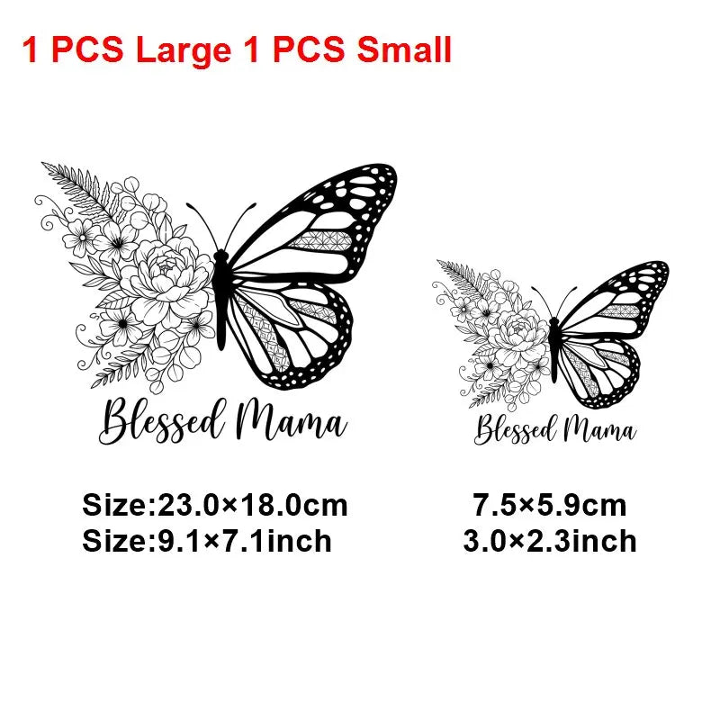 Mom Mother's Day Iron On Patches DIY Heat Transfer Decals for Clothing T-Shirts Bags  Mama Gift transfer decal painting