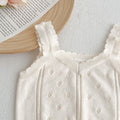 Summer sleeveless top for girls and babies, cute and cool knitted halter neck, baby boho chic vest