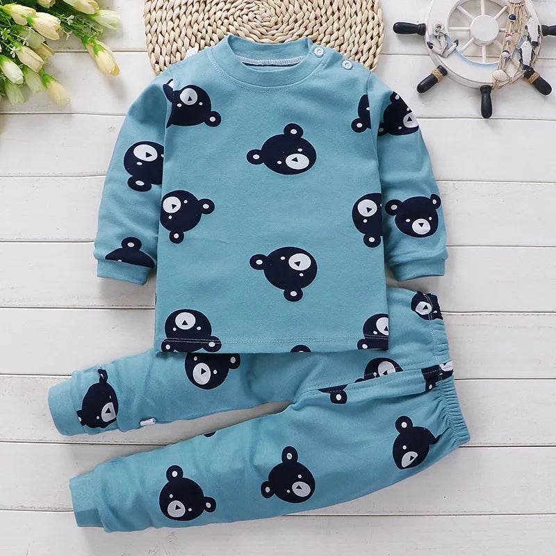 Kinderkleidung Kinder-Sets Kinderbekleidung Jungen Mädchen Baumwolle Herbst Winter Kleidung Hosen Schlafanzüge Unterwäsche Weihnachtsgeschenk