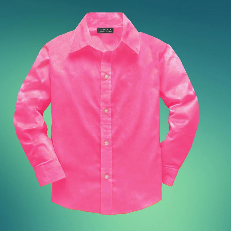 Jungen Kleidung Hemden Herbst Langarm Stickerei Kleines Pferd Muster Kinder Oberteile Geburtstagsparty Kinderhemd Schuluniform