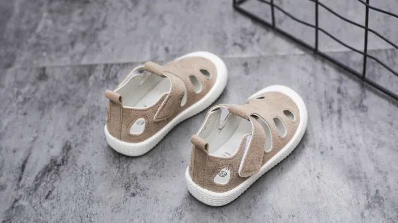 Baby Boys Sandals 2024 Spring Summer Beach Shoes for Toddlers Kids Medium Children Half Sandals Hollow Breathable for Girls Soft