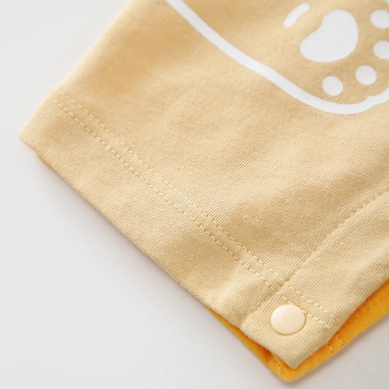Newborn Baby Pajamas Sets  Summer Short Sleeve Knitted Cotton Boys Girls Outfits Baby Clothing