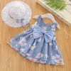 Summer Cotton Sleeveless Flower Dress for Girls ODM Baby Clothing with Floral Decoration Toddler Kids' Clothes