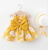 Summer Cotton Sleeveless Flower Dress for Girls ODM Baby Clothing with Floral Decoration Toddler Kids' Clothes
