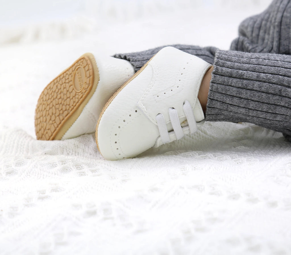 New Baby Shoes Leather Dress Shoes Baby Boy Girl Shoes Rubber Sole Anti-slip Toddler First Walkers Newborn Crib Shoes Moccasins