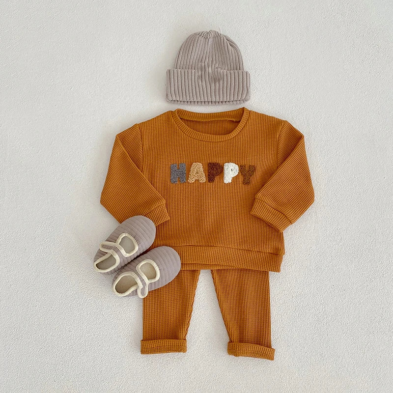 Spring Fashion Baby Clothing Baby Girl Boy Clothes Set Newborn Sweatshirt + Pants Kids Suit Outfit Costume Sets Accessories