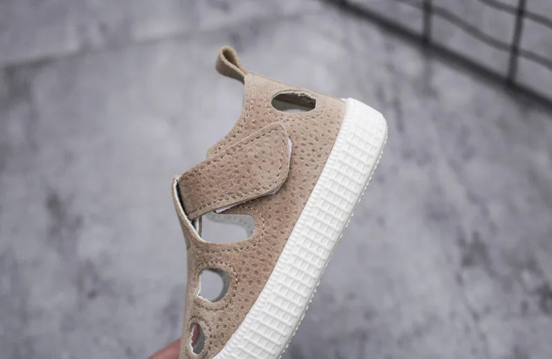 Baby Boys Sandals 2024 Spring Summer Beach Shoes for Toddlers Kids Medium Children Half Sandals Hollow Breathable for Girls Soft