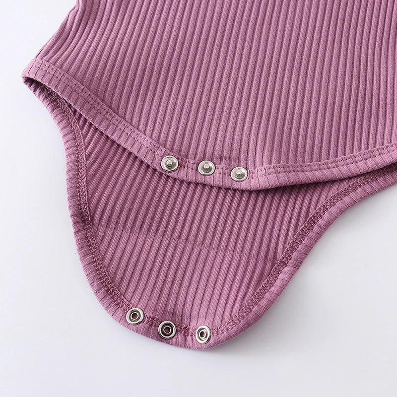 Ropa de bebé recién nacida niña verano, conjunto de 3 piezas, moda sin mangas, mameluco de color sólido, monos casuales, diadema, ropa para bebé