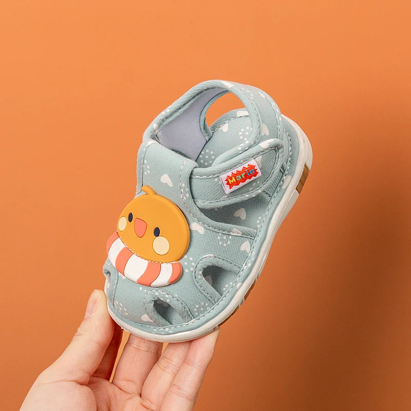 2023 baby shoes with sound cute bibi toddler shoes for kids cartoons boys sandals for girls bunny infantil slippers
