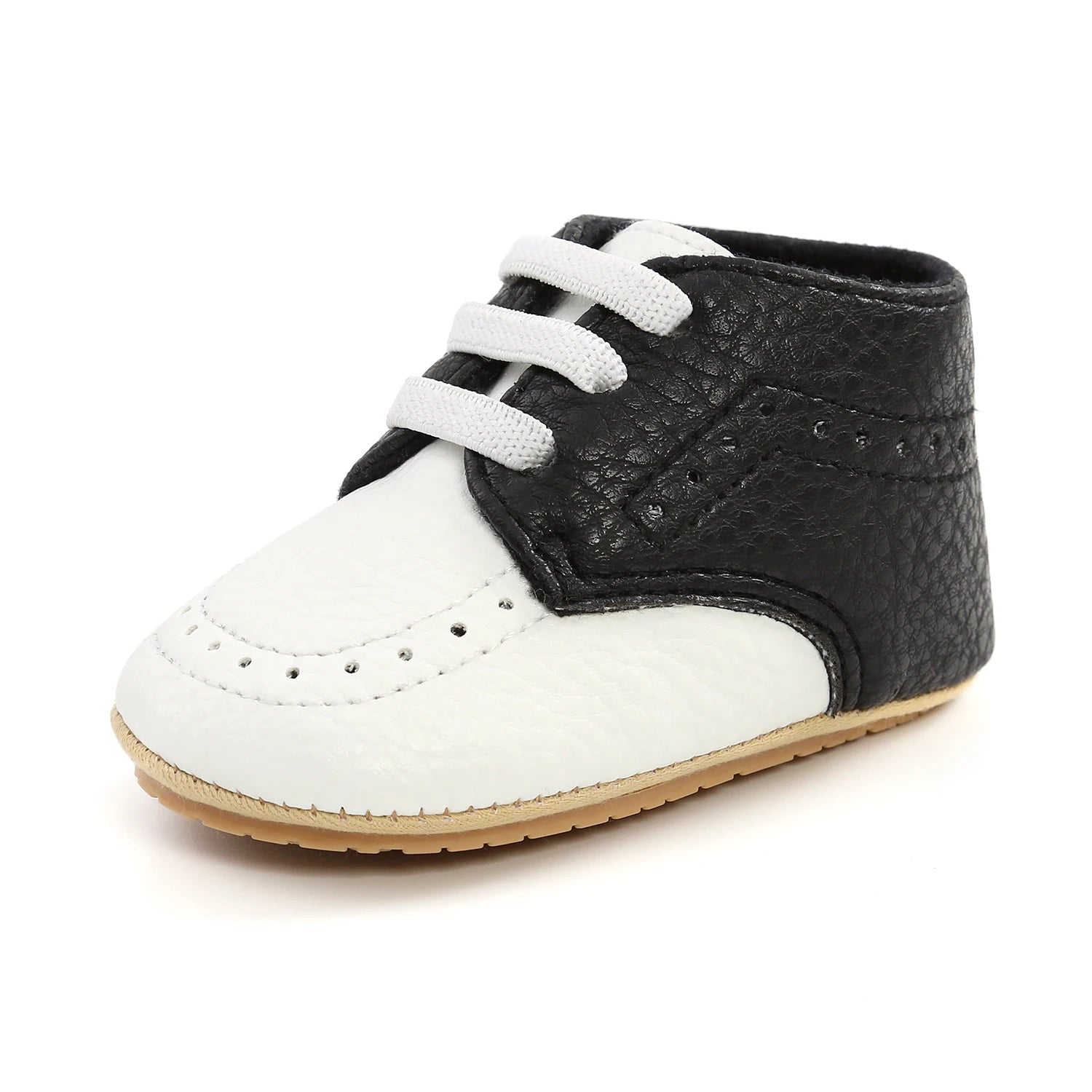 New Baby Shoes Leather Dress Shoes Baby Boy Girl Shoes Rubber Sole Anti-slip Toddler First Walkers Newborn Crib Shoes Moccasins