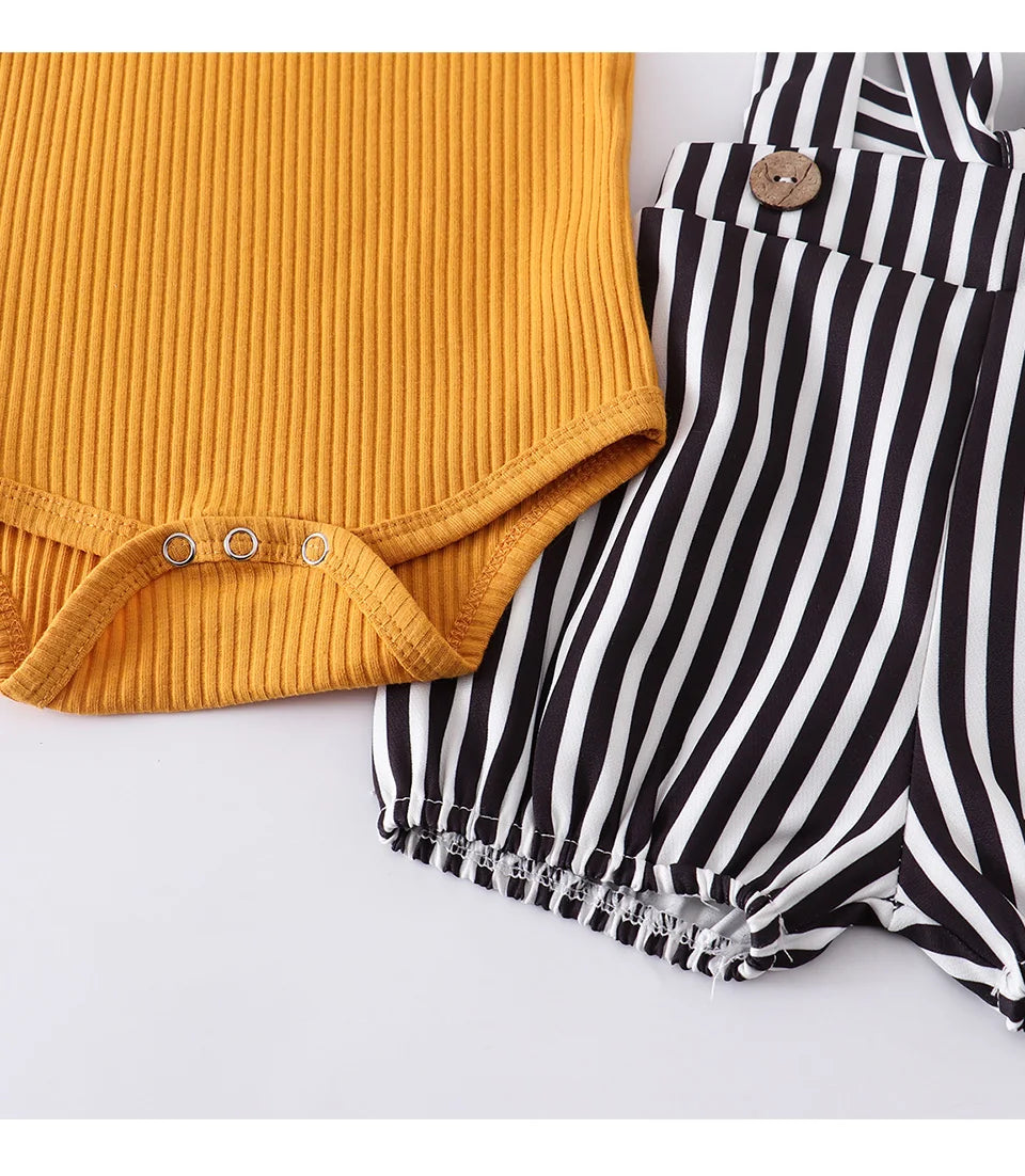 Ropa de bebé recién nacida niña verano, conjunto de 3 piezas, moda sin mangas, mameluco de color sólido, monos casuales, diadema, ropa para bebé