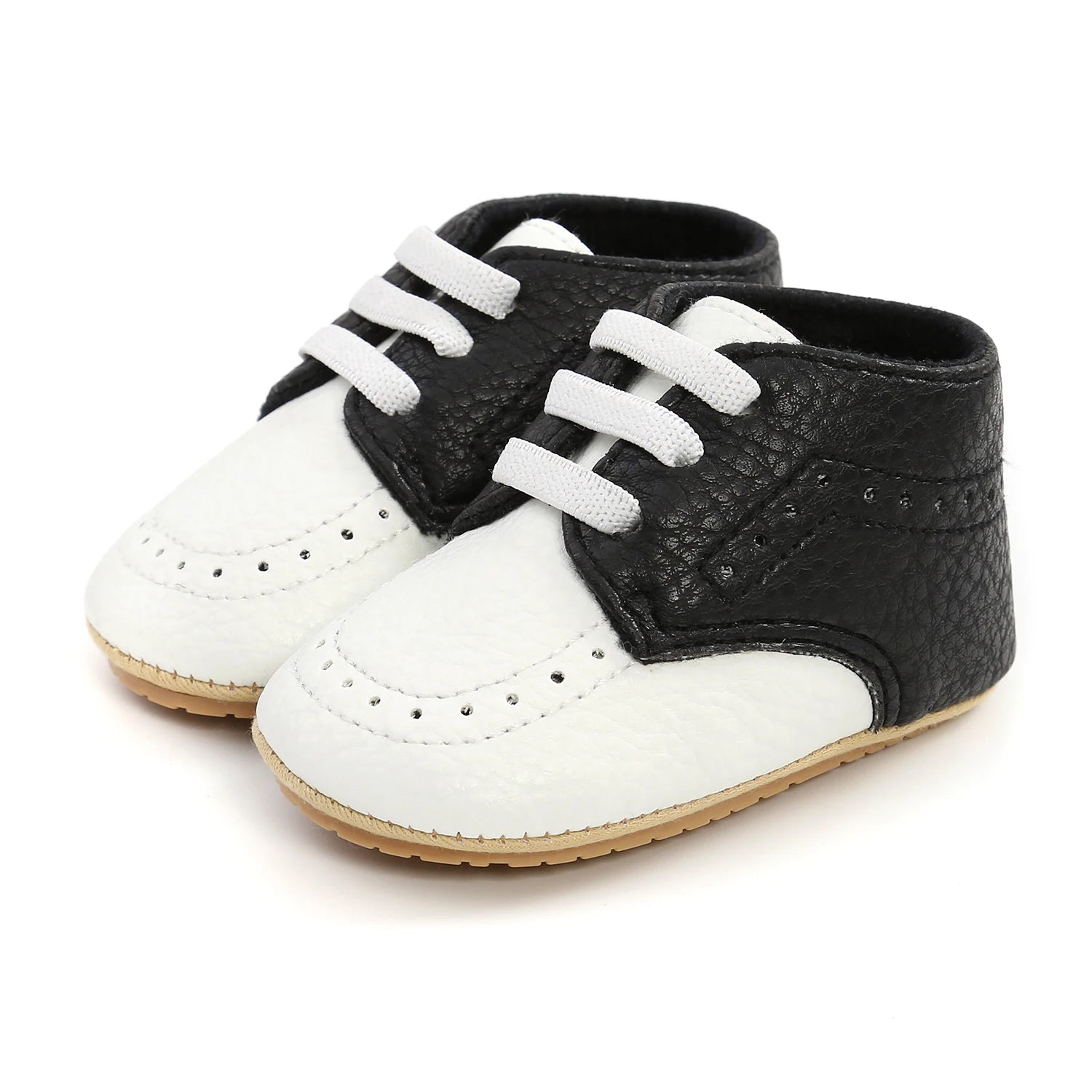 New Baby Shoes Leather Dress Shoes Baby Boy Girl Shoes Rubber Sole Anti-slip Toddler First Walkers Newborn Crib Shoes Moccasins