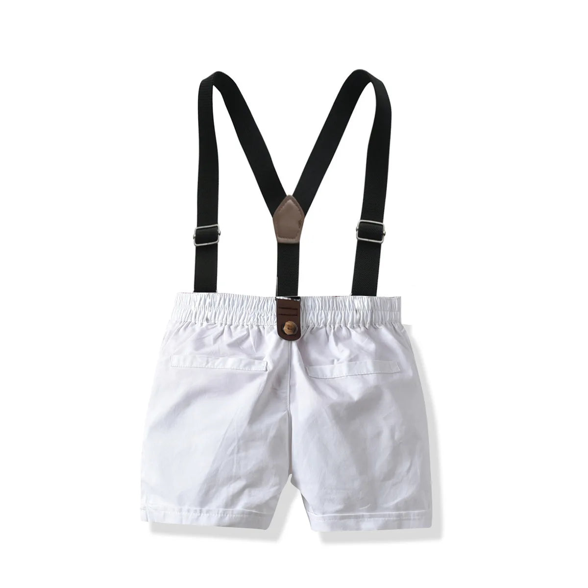 Jungen Shorts Set Kleidung Baumwolle Gestreift Kurzarm-Shirt Weiß Kurze Vierteiliges Set Babykleidung
