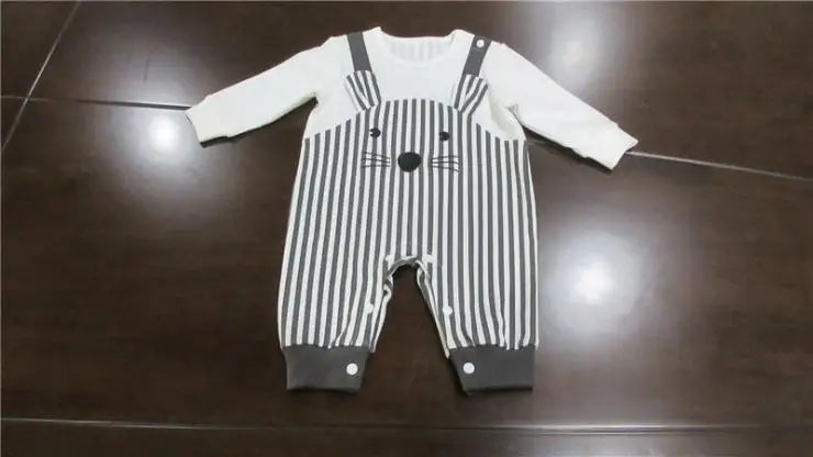 Neugeborenen-Strampler-Sets, Sommer, kurze Ärmel, gestrickte Baumwolle, Jungen- und Mädchen-Outfits, Babykleidung