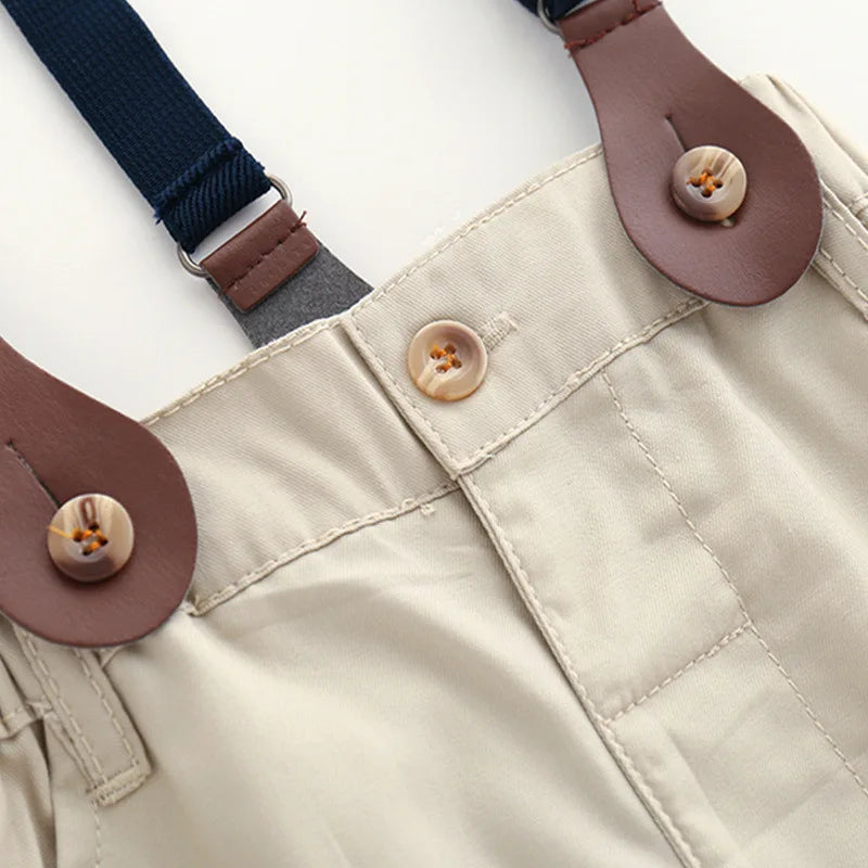 Frühlings Babykleidungssets für Jungen Neues Modell – Gestreifte Langarmshirts und lässige Baumwollhosen