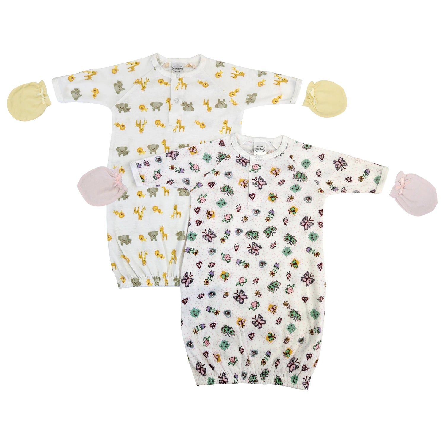 UD2 Newborn Girl's 4-Piece Gown Set NC_0774 Adorable Baby Clothing Sets