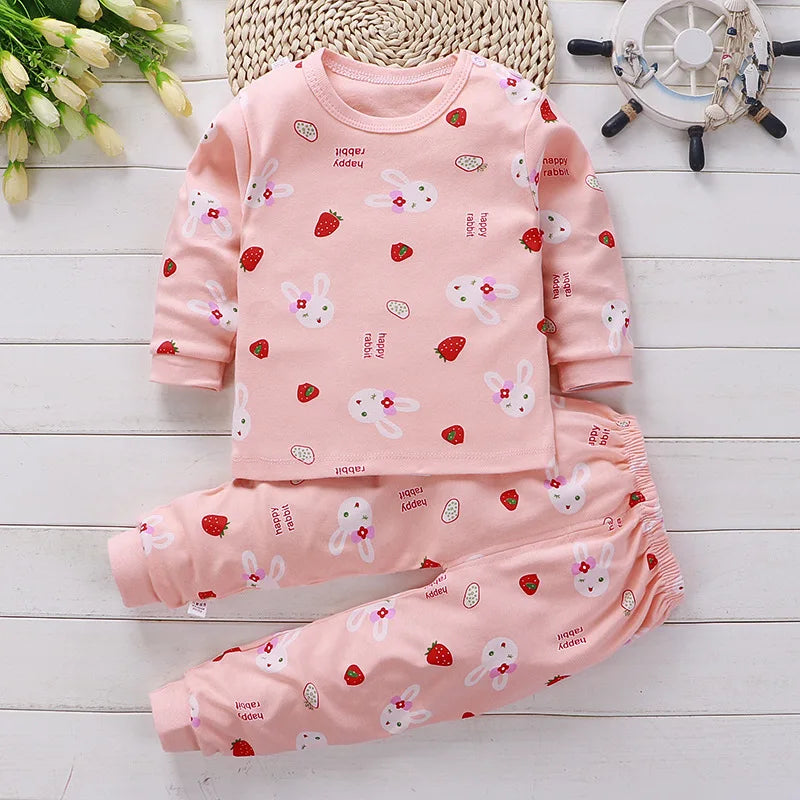 Kinderkleidung Kinder-Sets Kinderbekleidung Jungen Mädchen Baumwolle Herbst Winter Kleidung Hosen Schlafanzüge Unterwäsche Weihnachtsgeschenk