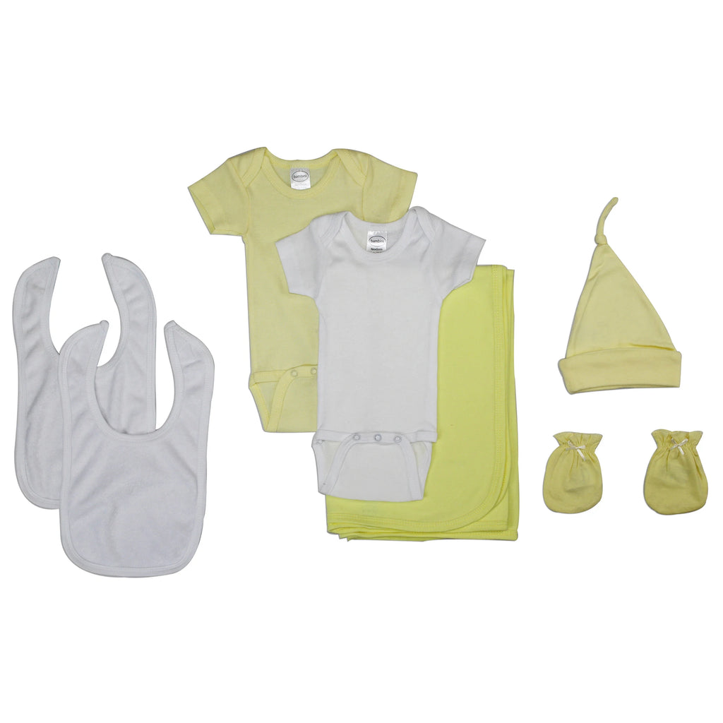UD2 Newborn Boy 7-Piece Baby Clothing Set 100% Cotton Muslin INS Style Seasonal Mix for 6 Months