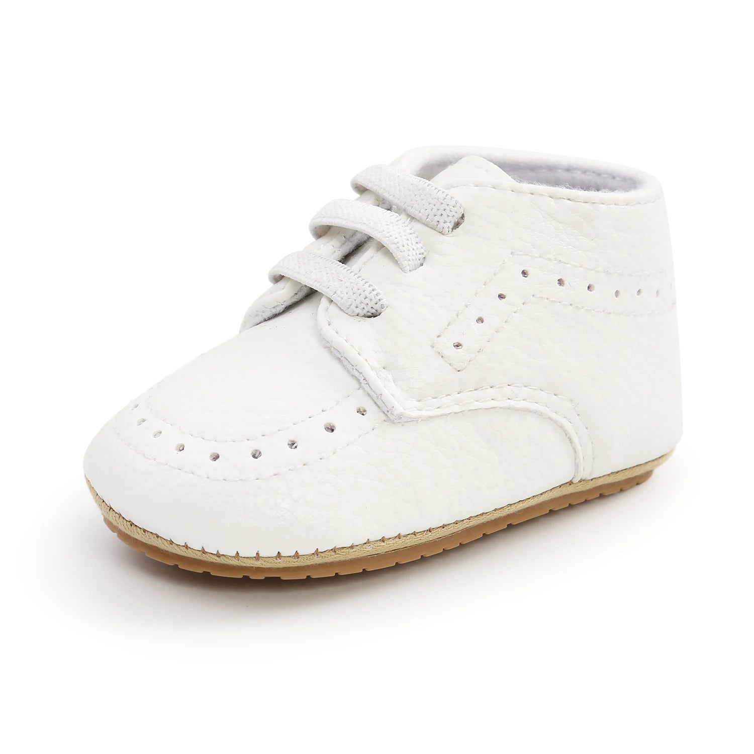 New Baby Shoes Leather Dress Shoes Baby Boy Girl Shoes Rubber Sole Anti-slip Toddler First Walkers Newborn Crib Shoes Moccasins