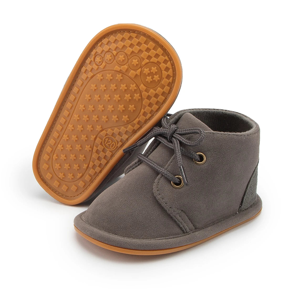 KIDSUN Zapatos de Bebé Niños Clásico Algodón Antideslizante Suela Blanda Suela de Goma Botas para Niñas Pequeñas Zapatillas de Cuna Primeros Pasos 3 Colores