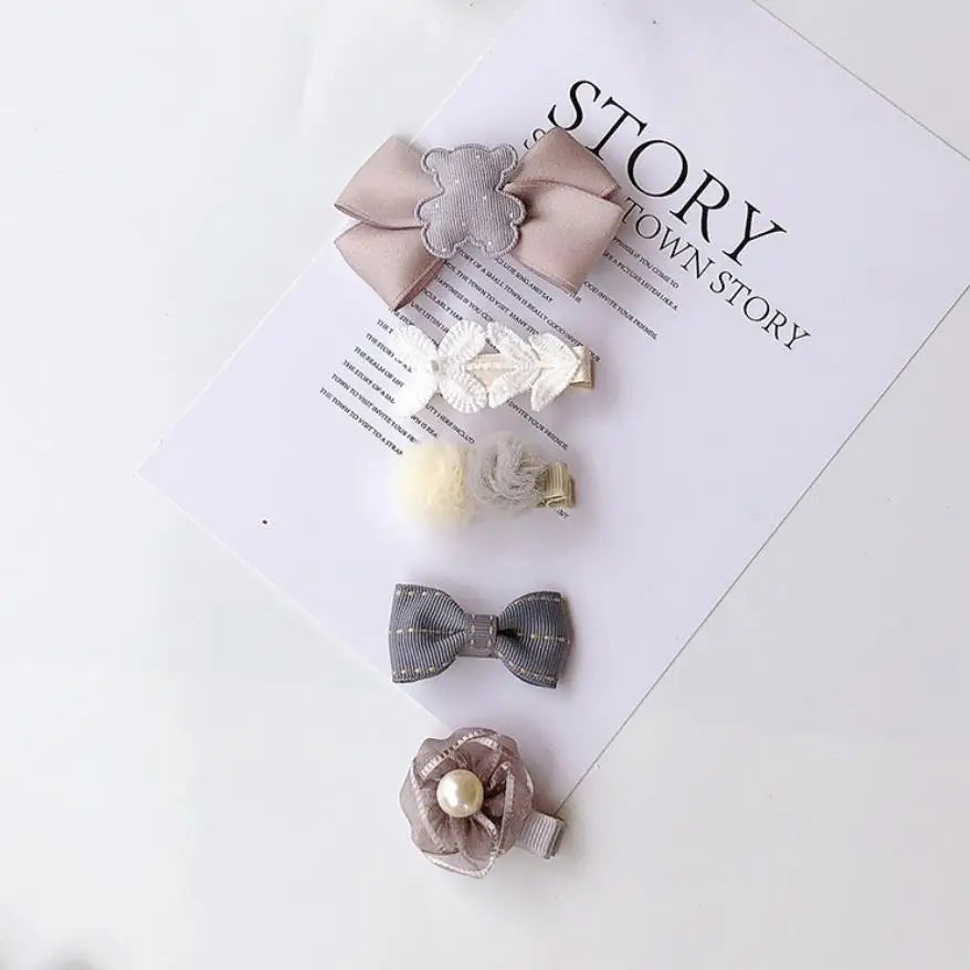 New Children Cute Cartoon Flower Hairpins Barrettes Girls Lovely Colors Hair Clips Kids Baby Sweet Hair Accessories