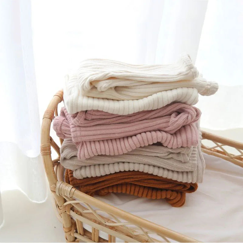 Spring Autumn Baby Clothing Set For 0-5Y Baby Girl Boy Homewear Warm Sweater +Pants Children Pajamas Baby Girl Clothes