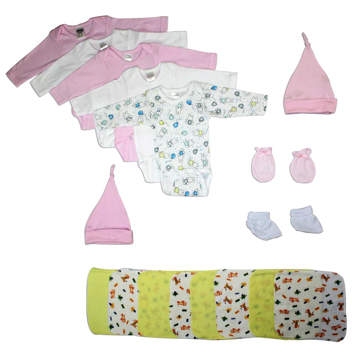 UD2 Recién Nacida Bebé Niña 17 Piezas Estilo Ins Set de Regalo para Baby Shower Ropa de Bebé de Muselina para 6 Meses para Niños
