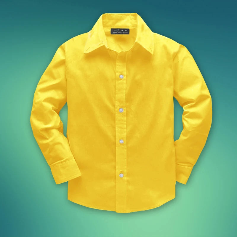 Jungen Kleidung Hemden Herbst Langarm Stickerei Kleines Pferd Muster Kinder Oberteile Geburtstagsparty Kinderhemd Schuluniform