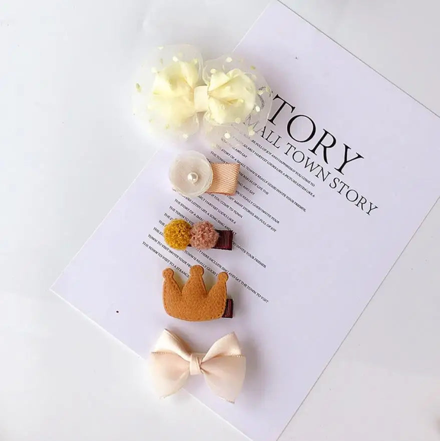New Children Cute Cartoon Flower Hairpins Barrettes Girls Lovely Colors Hair Clips Kids Baby Sweet Hair Accessories
