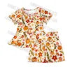 DH ODM Conjuntos De Chicas Custom New Style Toddler Girls Peplum Top Biker Shorts Leggings Outfit Newborn Baby Clothing Sets