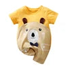Newborn Baby Pajamas Sets  Summer Short Sleeve Knitted Cotton Boys Girls Outfits Baby Clothing