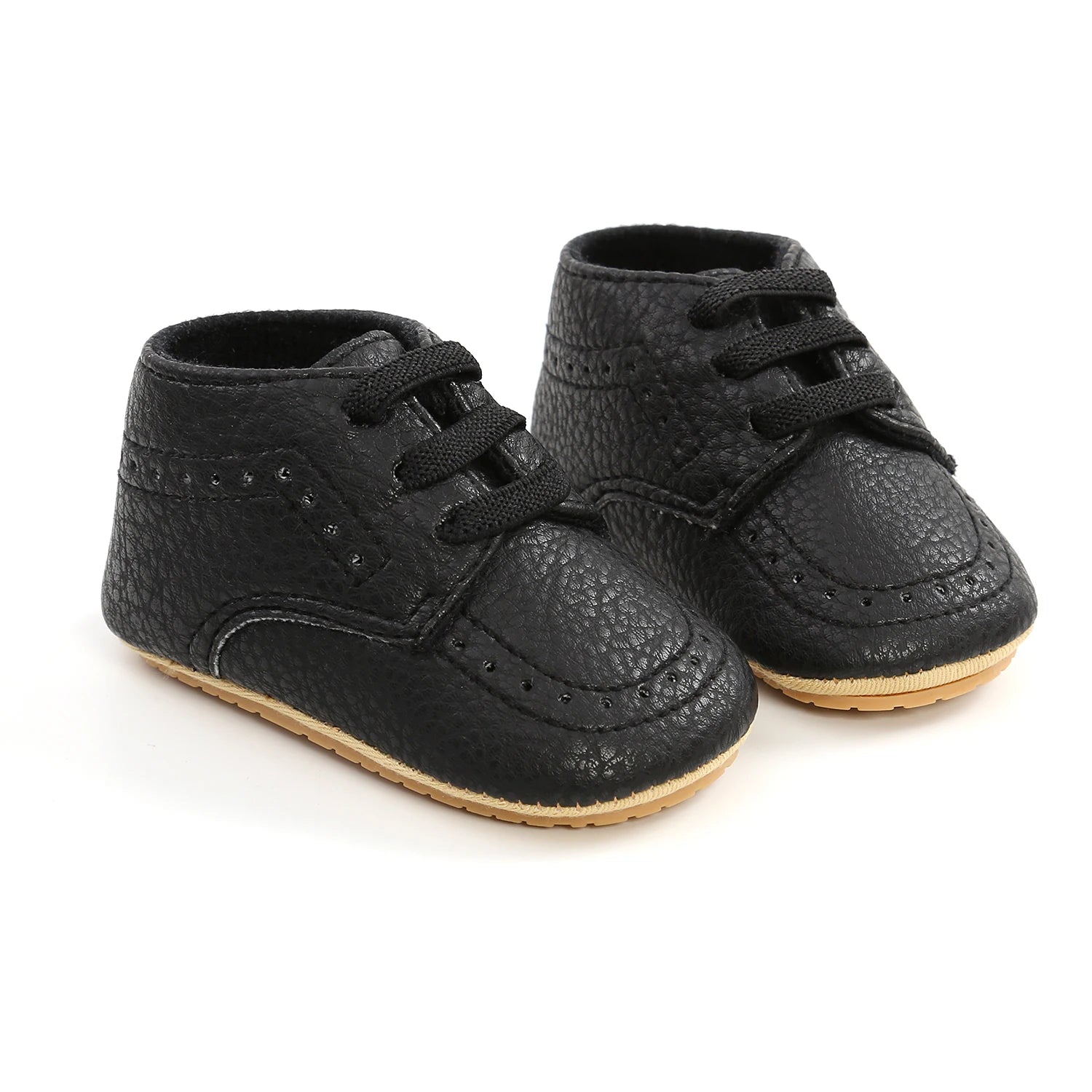 New Baby Shoes Leather Dress Shoes Baby Boy Girl Shoes Rubber Sole Anti-slip Toddler First Walkers Newborn Crib Shoes Moccasins