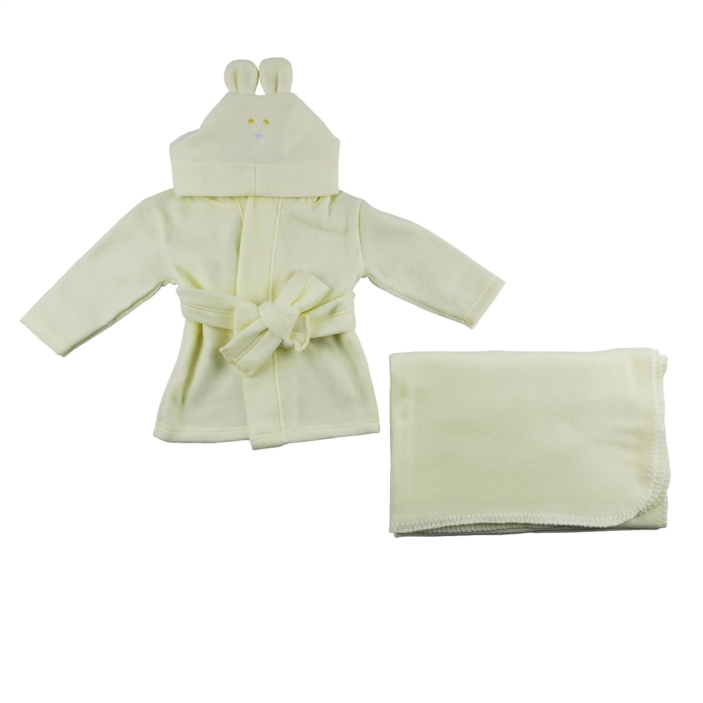 UD2 2-Pc Set Fleece Robe and Blanket Cs_0058 Baby Clothing for Comfort and Warmth