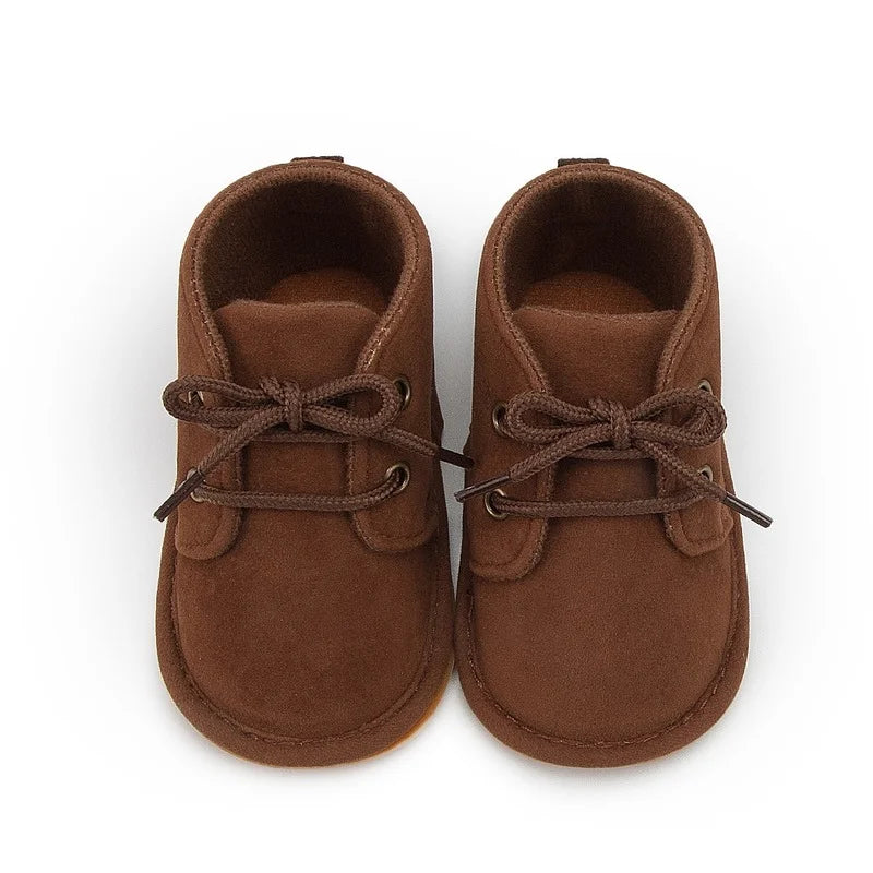 KIDSUN Zapatos de Bebé Niños Clásico Algodón Antideslizante Suela Blanda Suela de Goma Botas para Niñas Pequeñas Zapatillas de Cuna Primeros Pasos 3 Colores
