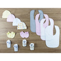 UD2 13-Pc Set of Baby Bibs Caps Booties LS_0640 Baby Clothing Set