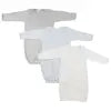 UD2 Boy Newborn Baby 3 Piece Gown Set Sustainable Muslin Fabric Layette for 6 Months Baby Clothing Sets