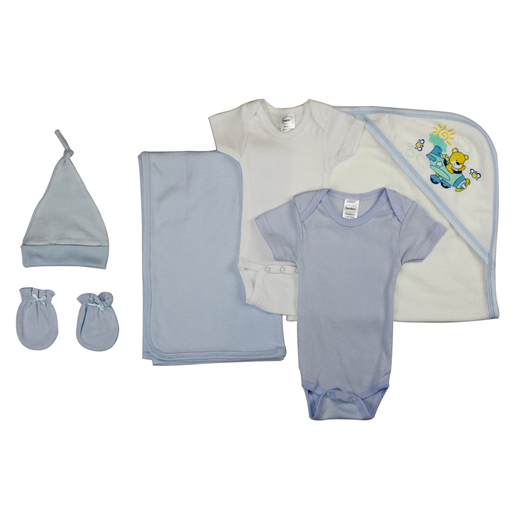 UD2 Newborn Unisex 6-Pc 100% Cotton Muslin Baby Shower Gift Set Ins Style Baby Clothing for Newborn 6 Months Model Number