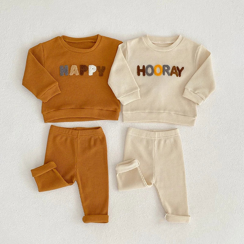Spring Fashion Baby Clothing Baby Girl Boy Clothes Set Newborn Sweatshirt + Pants Kids Suit Outfit Costume Sets Accessories