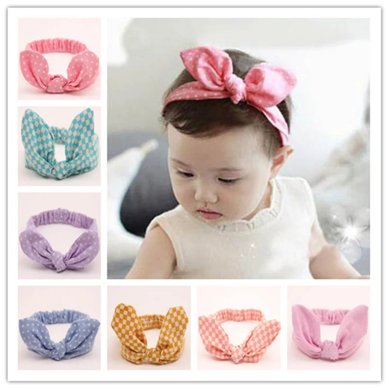 Cute Baby Hair Band Rabbit Ears Headband Kids Girls Bow Style Hairbands Knot Parent-child Fashion Headwear Bebe Hair Accessories